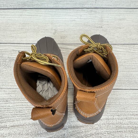 Lands End Men's Haze Brown Durable All Weather Duck Boots Size 11D - Picture 4 of 9